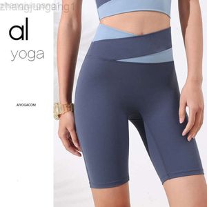 Desginer Als Yoga Aloe Woman Pant Top Originseamless New Peach Hip Lifting Pants Sports Capris Nude Fitness Shorts for Women