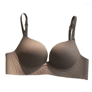 Bras Set giapponese un pezzo senza soluzione di continuità set femminile seni raccolti da donna antirazzi cadenti reggiseni senza traace senza anello in acciaio