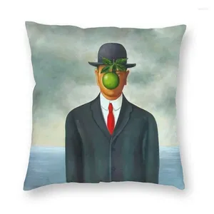 Pillow, o filho de Man Painting, de Rene Magritte Cover SofA Decoration Artist Surrealist Art Square Throw 40x40cm