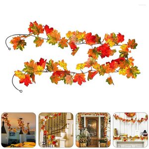 Decorative Flowers Simulated Rattan Artificial Autumn Flower Garland Goblincore Room Decor Indoor Fall Vine