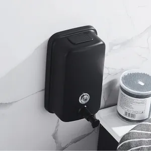 Flytande tvåldispenser rostfritt stål väggmonterad dusch gel dispensers schampo container lotion pump flaska