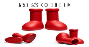 2023 Big Red Boots Mens Womens Astro Boy Boy Boots Boots Smooth Rainboots Rainboots for Men Women Round Toe Fashionoots Kne6981250