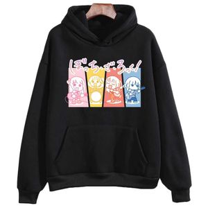 Men's Hoodies Sweatshirts Women Anime Hoodies BOCCHI THE ROCK! Hitori Gotou Graphic Printed Cartoon Plus Size Clothes Sweatshirt Female Sudaderas Hooded T240510