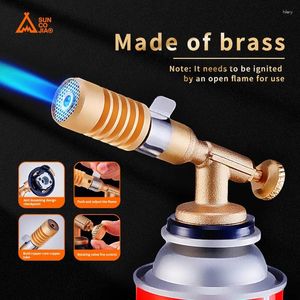 Tools Suncojia Spray Gun Pure Copper Flamethrower Barbecue Baking Pig Hair Flame Igniter Cassette Gas Tank Ignition