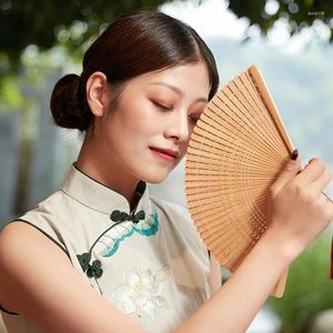 Dekorativa figurer Vintage Style Bamboo Folding Fan Japanese Hand Fans Wedding Party Dance Chinese Craft Gift Home Decoration Ornaments