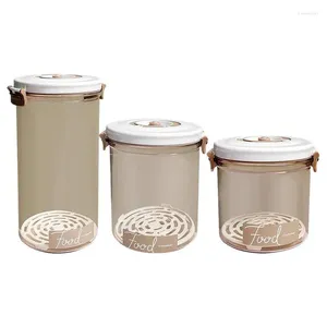Förvaringsflaskor Matsparare Vakuumbehållare Plastförseglad kryddburk Hållbar multiändamål Spannmålskräns för köket för kök