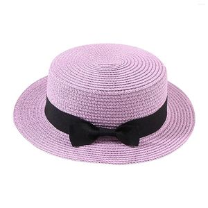 Wide Brim Hats Ladies Visor Hat Kids Girls Boys Infant Summer Fedora Straw Floppy Beach Sun Cap Lightweight Shade