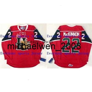 Vin Weng 2016 #22 Nathan MacKinnon Halifax Mooseheads Jersey Chl Men Custom Blank Hockey Jersey eller Custom någon spelare för alla namntröjor