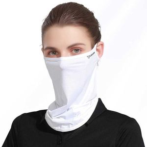Fashion Face Masks Neck Gaiter Unisex Ice Silk Breathable Balaclava Anti UV Facial facial mask Blocking Military Bandage Multi camera Sunshade Q240510