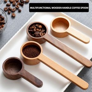 Scolle di caffè cucchiaio in legno retrò cucchiaio in legno naturale cucchiai zucchero spezie in polvere accessori gadget da cucina