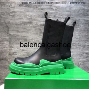 Botteg venetas Boots Последние женские ботинки шины Botega Storm Tyres Up Cunky High Boot Real Leather Shoes Crystal Outdoor Martin Chaussures de Designer bottega