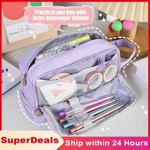 Cosmetic Bags Large Capacity Makeup Storage Bag Bathroom Travel Toiletry Student Pencil Girl Kawaii Stationery School Supplies