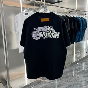 Novo letra de luxo imprimir camisetas mensagens designers de camisa manras de mulher com letras impressão mangas curtas camisas de verão masculino tees soltos