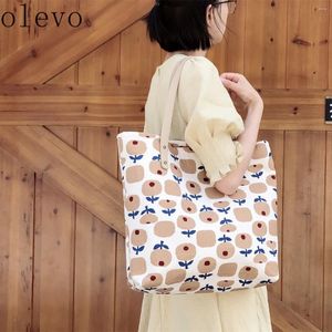 Shoulder Bags Women Printed Cotton Linen Bag Female Japan Hand-made Simple Style