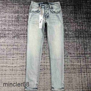 Mid Waist Denim Designers Clothes Purple Denims Pant Branded Clothing Mens Trousers Straight Leg Pants Casual Sports Ripped Jeans Brand Jean 30