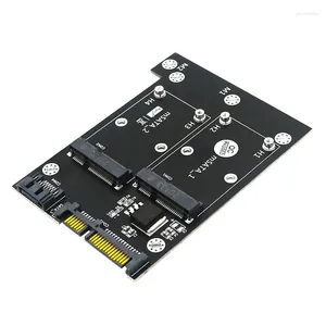 Cavi per computer Nudo scheda Dual MSATA SSD a SATA3.0 Adattatore convertitore da 6 Gbps con indicatore LED