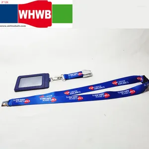 Bag Czech Airlines Sicherheitsgurte Schnalle Hals Lanyards ID Abzeichen Karten Hülle Pilot Flugbesatzungsunternehmen Büro -Telefongurte Sling Sling