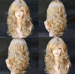 Wigs Wig Womens Long Curly Hair Popular Gold Long Curly Hair Halloween Performance Wig COS Anime Womens Hair