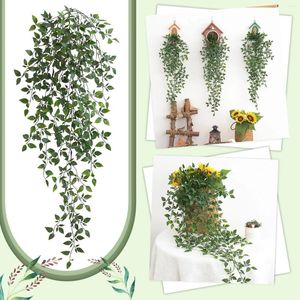 Decorative Flowers Berry Garland Green Leaf Wall Hanging Vine Family Decoration Artificial Fall Colors Housewear & Furnishings