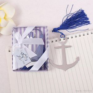 Party Favor Wedding Giveaways For Guest Nautical Themed Anchor Bookmark Gifts 50pcs/lot Decoration Business Event Souvenir