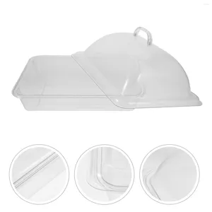 Płyty pokryte tacą bufetową prostokątne plastikowe naczynia do prezentacji owoce pulpitu deserowe talerze talerzy