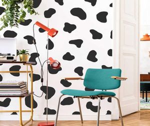 50 Pcs Cow Spot Polka Dot Wall Sticker Bedroom refrigerator Cute Cow print Spot Dot Wall Decal Fridge Kids Room Vinyl Decor 2106156067562