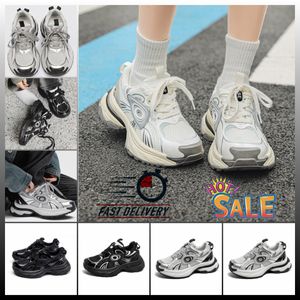 High rise popular thick soled dad shoes women new China-Chic casual sneakers lace-up s autumn Clunky Sneaker sliver couple Eur35-44 mixed color 2024 leather boy