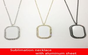 Collana di sublimazione Gioielli di moda Pendente di stampa trasferimento di calore fai -da -te con piastra in alluminio regalo di compleanno fai -da -te 7566458