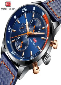 Minifocus Brand Sports Men039S Watches Chronograph Military Quartz Watch Clock Clock Male Watch Relogio Massulino7830288