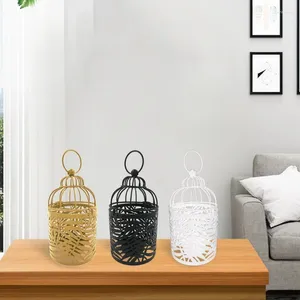 Candle Holders Hanging Holder Birdcage Metal Vintage Lantern Tealight Centerpieces Candlestick For Table Wedding Party Indoor Outdoor