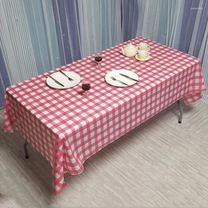 Table Cloth Disposable Party Tablecloth Rectangular Waterproof Birthday Wedding Pe Dot Eco-Friendly Tableware