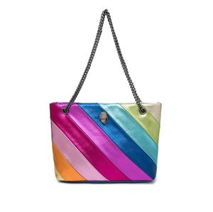 londyńska projektant Kurt Geiger Heart Bags Luxurys Torebka Rainbow torba skórzana kobiety na ramię Pasek Mężczyzn Bombag Travel Crossbody Flap TOTE Torebka torba sprzęgła