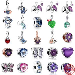 925 STERLING SLATER FID PANDORAS CHARMS BRACELETS BEADS CHARM CHARM BORTURAFLY CACTUS CLOVER CHAMELON DUGLAND