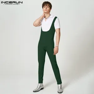 Męskie spodnie Inderun 2024 Style amerykańskim Modne kolorowe kolor kontrast romon