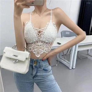 Bras feminino Tubo de sutiã Tubos Moda Hollow Out Top Sexy Lace Girl Tanque Exterior Up Roupa Lingerie feminina