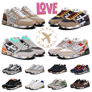 2024 Designer Italy Premiatas Shoes Men Women Sneakers Genuine New Vintage Premiate Sneakers Couple Rice Premiada Shoes Running Sneakers Casual Shoes Lucy 6176