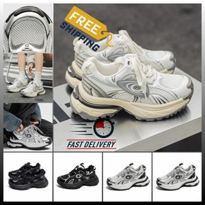 Hochhoch beliebte dicke Solltee Dad Schuhe Frauen Neue China-Chic-Casual-Sneakers Schnüre-up klobig Sneaker Sliver Paar gemischte Farbe 2024 Lederpaar Frühling Sommer