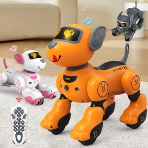 Childrens Toy Remote Control Intelligent Robot Dog DIY programming voice interactive electronic pet dog robot model gift 240511