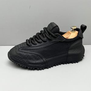 Italien klassische Hochzeitskleiderparty Schuhe bequemes Mesh atmungsaktives helles Sport lässig Sneaker rund Zeh Outdoor Freizeit Walking -Ladung D53