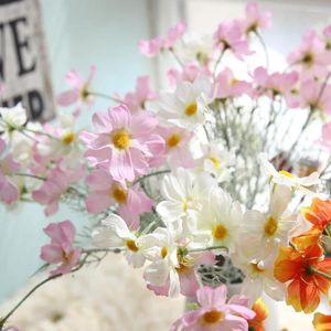 Dekorativa blommor bröllop Isle Walk Pretty Diy Artificial Silk Leaf Floral Home Decor Flower Rows