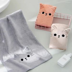Handtuch Süßes Cartoon Kätzchen weich absorbierende für Männer und Frauen 35x75 cm