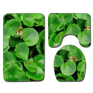 Badmatten grüne Pflanze Badezimmer Teppich mit Landschaft super saugfähig matten toilettensitz waschen nicht rutsch