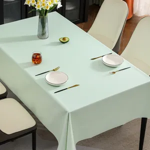 テーブルクロステーブルクロス長方形のPVCリネンは、結婚式のビュッフェパーティーに耐性がありません