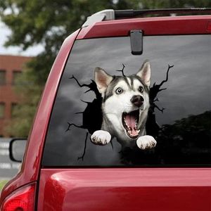 Interior Accessories Funny Dog STICKER CAR Crack Vinyl Stickers Decals Car-window Decorative Goods Pvc BRAND Motorcycle