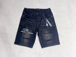 Mens designer shorts Jeans Mens black Jeans Men Jean embroidery shortpants Slim Mens street Hip hop shorts