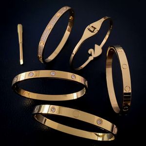Gioielli di moda Gioielli Gold Acciaio inossidabile Bracciale per bracciale per braccialetto d'amore