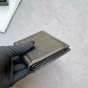 Högkvalitativ läderplånbok Luxury Designer Card Holder Top Men Tygväskor Mest bärbara mini -myntväska Små läderplånbok kommer med låda