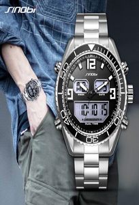 Sinobi Men Watch Fashion Quartz Sports Watchs inossidabile Orologi da uomo Top Brank Business Waterproof Orologio da polso impermeabile Men2619864