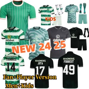 Celts 23/24/25 Kyogo Futbol Gömlek FC 2023 2024 Avrupa Evi Uzak Üçüncü Futbol Formaları Celtic Daizen Reo McGregor 120 Yıllık Hoops Yıldönümü İrlanda Kökenleri Özel