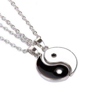 Colar de pendente Yin Yang para homens homens casais de moda combinando gargantilha amizade de joias de joias colarinho de bruxaria G120674902734454